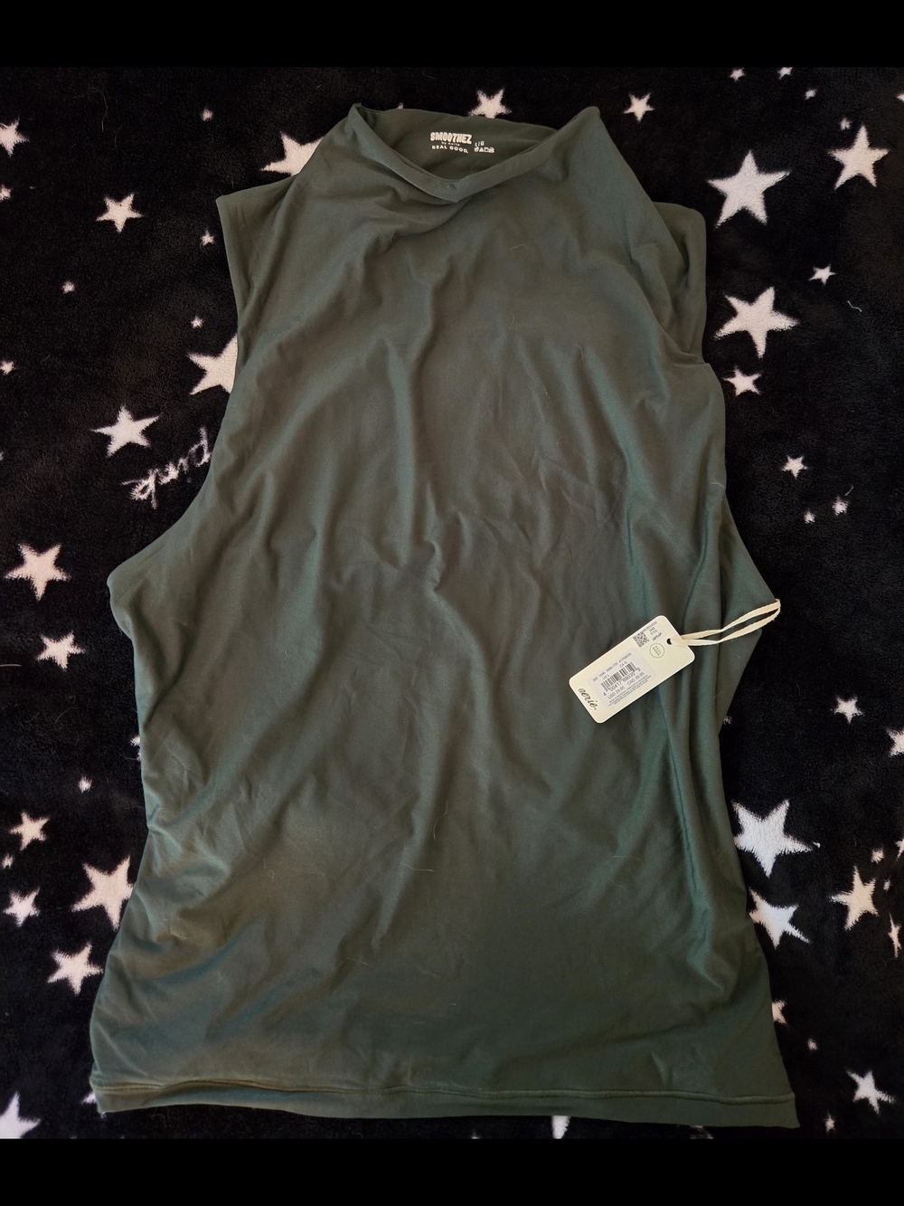 aerie Olive Green Sleeveless Mock Neck Tank